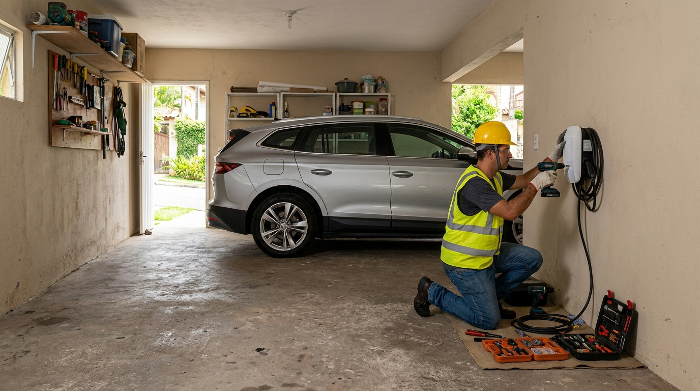 Instalação em garagem ou condomínio em Caxias do Sul‑RS